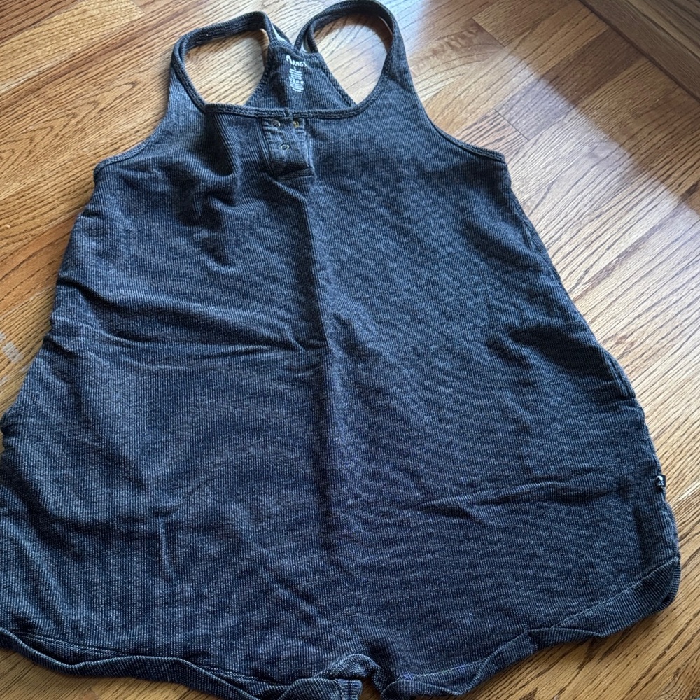 Rags Gray Romper Tank Jumpsuit